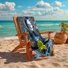 1pc C-Coraline (2) Beach Towel, Comfortable and Thick, and Swimming/Bath/Picnic/Camping Towel, Suitable for Seaside Beaches