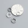 S925 Sterling Silver Circle Spacer Beads for DIY Bracelets – Donut Shaped Jewelry Accessories