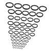 55 Pieces Fishing Rod Guide Repair Kit Tool Fishing Rod Guides Repair Kit for Freshwater Saltwater Fishing Lovers Sea Fishing