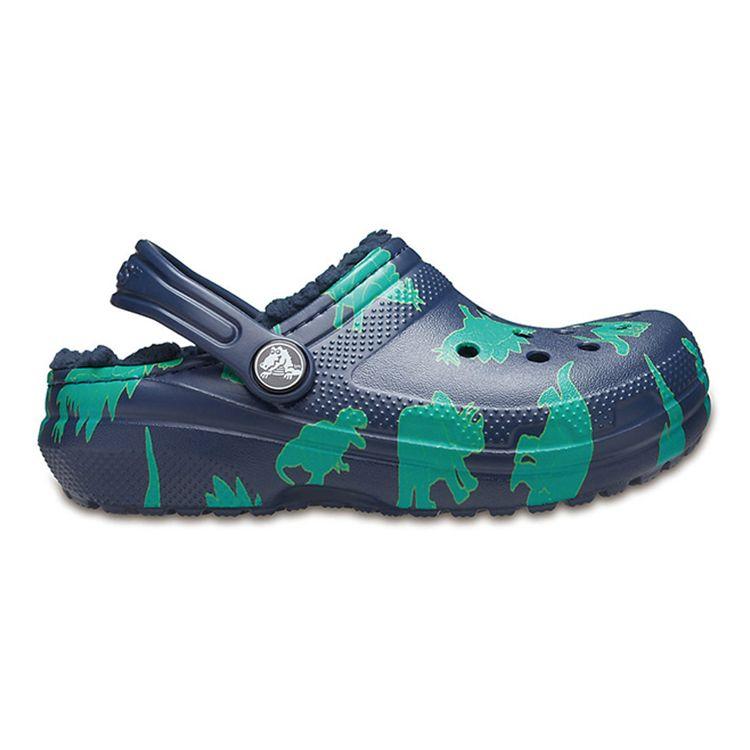 Crocs Lightweight Durable Childrens Cotton Sandals Kids Sandals Blue Green 204817-41D