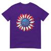 Sunflower American Flag 4th Of July Unisex Unisex Merica Usa Tshirt