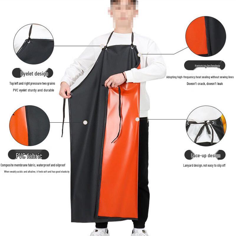 Heavy-Duty Waterproof Chemical-Resistant Work Apron