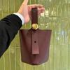 Bag Women's New Bucket Bag Leather Shoulder Crossbody Portable Large Capacity