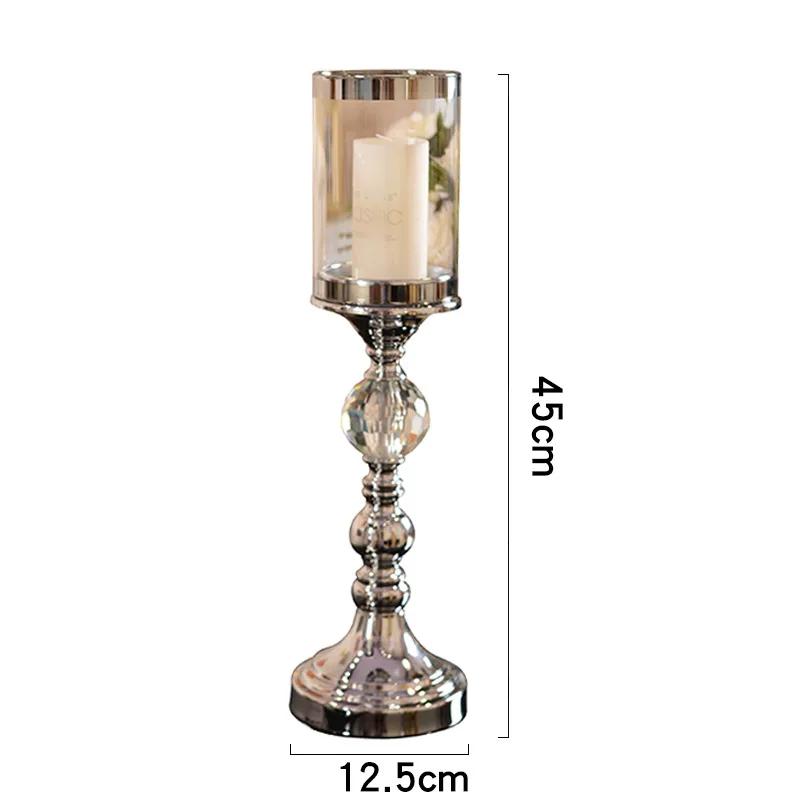 Creative Glass & Metal Candle Stand Holders – Decorative Ornaments for Table, Living Room (FC243), Unique Design