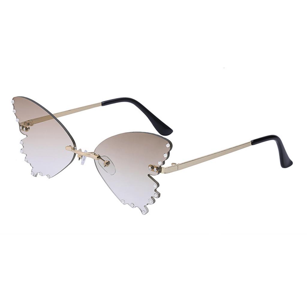 Transparent Sunglasses Women's Diamond Butterfly Sunglasses