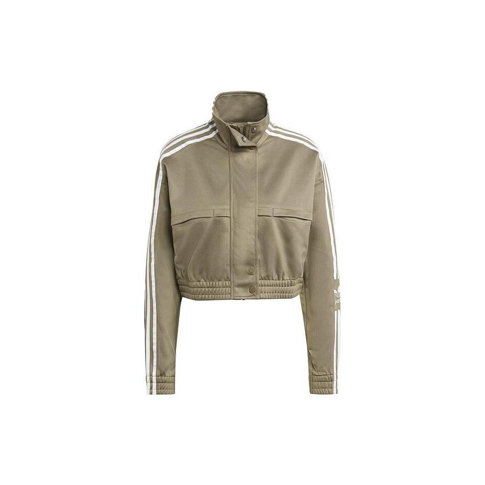 (WMNS) adidas Track Top Asia Sizing  Olive Green  Women s IC5356 M