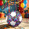 1pc Neon Triangle Lightweight PVC Training Soccer Ball, Size 5, Suitable for Indoor and Outdoor TrainingGift y60312