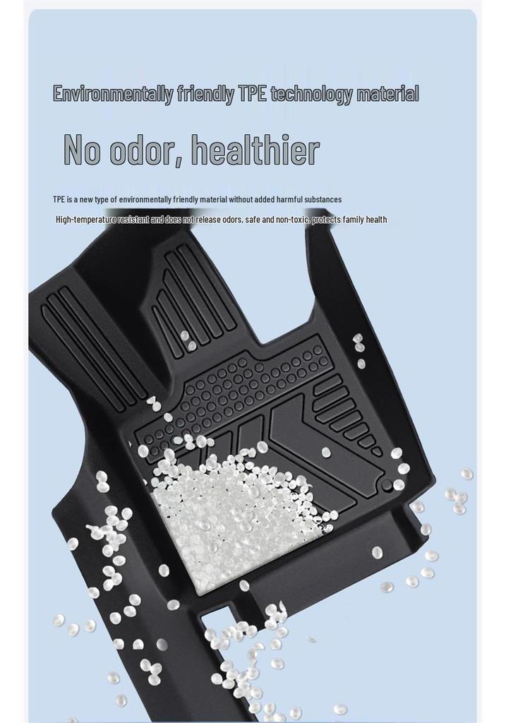 2026 Hongqi HS6 PHEV TPE Full Coverage Floor Mats - Custom Car Carpet Interior.