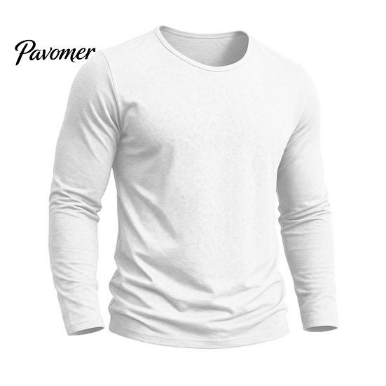 Einfaches Mode Unterhemd Herren Langarm T-Shirt, Baumwolle Leinen Rundhals Hemd, Einfarbige Bequeme Haus Loungewear Farbe Atmungsaktive Basisschicht