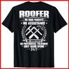 Roofing Hard Work Thatcher Roof Tiler Slater Roofer Black Cotton T-Shirt S-5XL