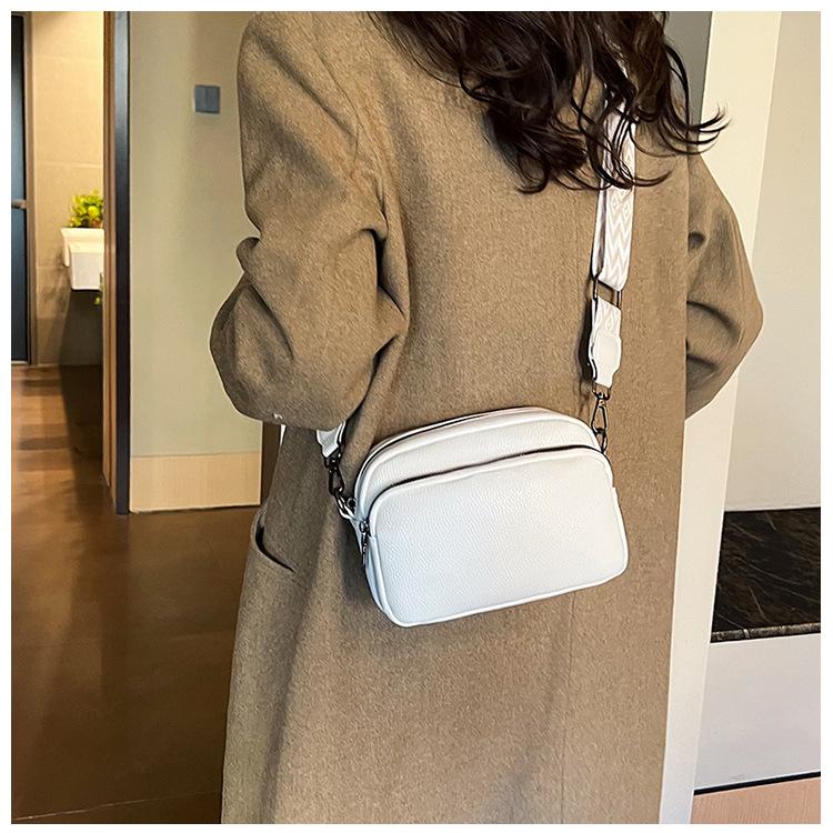 Minimalist Multi Layer Faux Leather Shoulder Bag Fashion Crossbody Purse for Women KTB