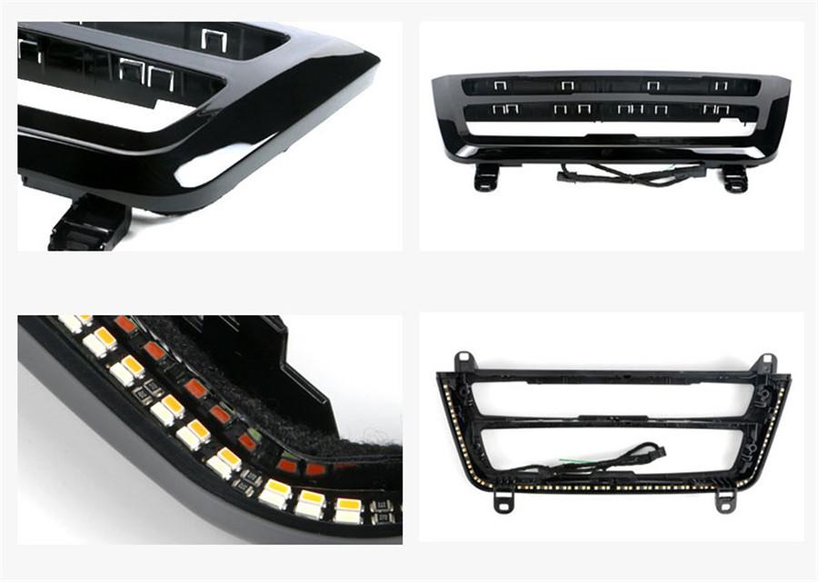 For Bmw 3 & 4 Series F30 Lci Radio Trim Led Dashboard Center Console Ac Panel Li