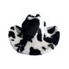 Hat women's new milk pattern western cowboy hat fashion thickened cold warm dome bucket hat top hat
