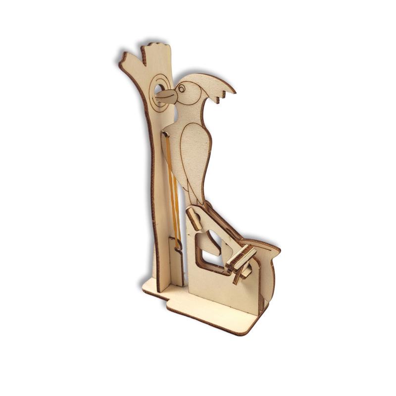 

Набор для экспериментов «Дятел с ручным приводом»: Научно-образовательная игрушка «Сделай сам» для детей Hand-cranked Woodpecker (1 set)