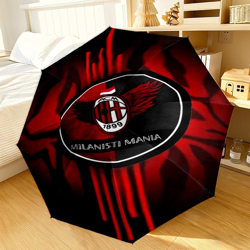 Ac Football Club Umbrella 8-Frame for Travel, camping, Casual Lightweight Portable Umbrella, Essential for every family Holidays Gift