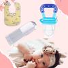 Baby Feeding Combo – Fruit Feeder, Finger Brush & Soft Silicone Bib (Pack of 3)