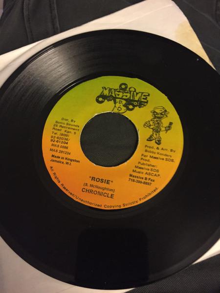 

7inch Record CHRONICLE - Rosie MAS0086 Massive B Jamaica Reggae, Ska & Dub Used