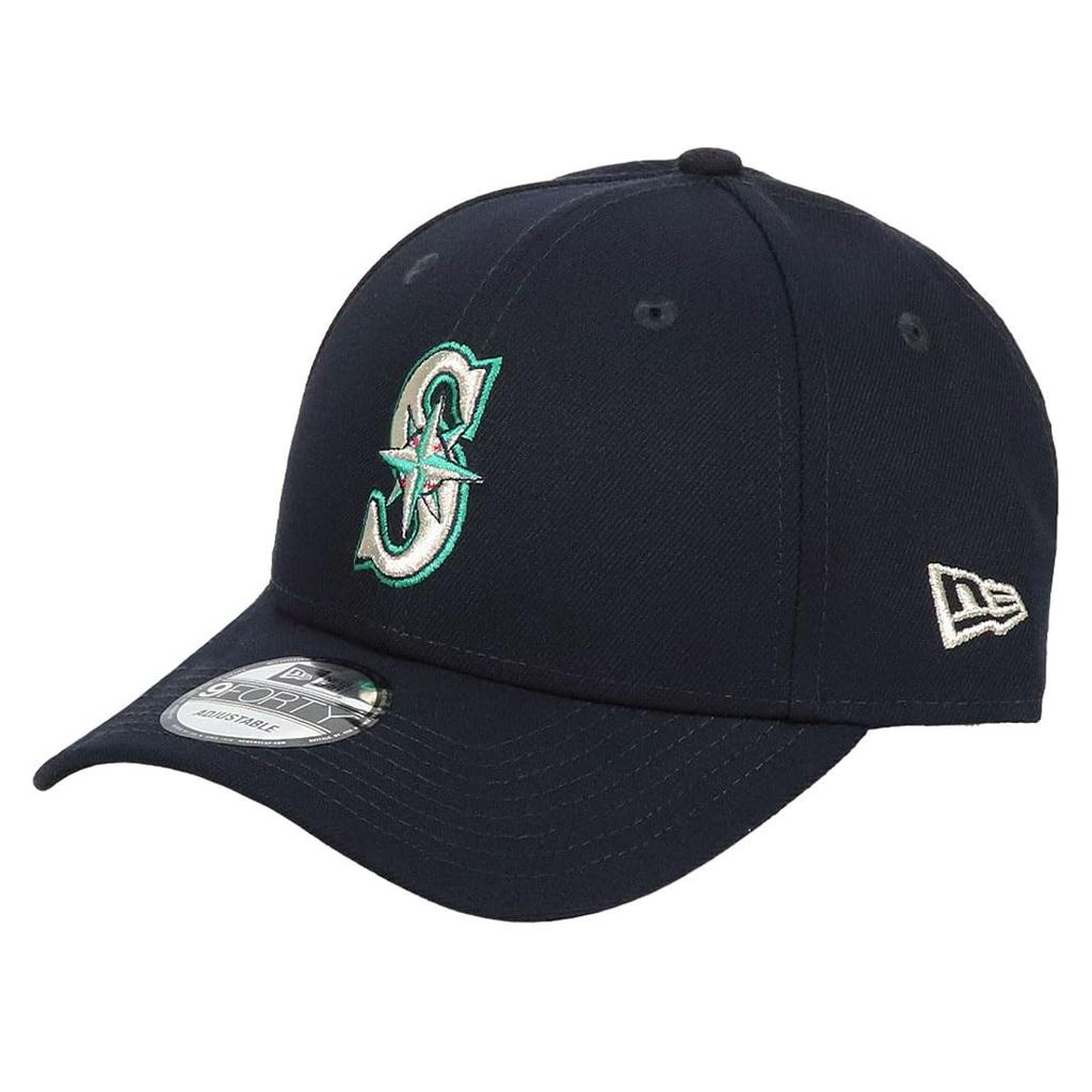 New Era [New Era] Cap for Men and Women 9FORTY Hat MLB Major League Baseball Cap Unisex Logo Brand Seattle Mariners Navy [Used]
