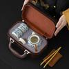 Merchandise Ru Kiln Travel Tea Set Blue and White Wrapped Lotus Outdoor Storage Bag Portable Bag Gift Souvenir Camping