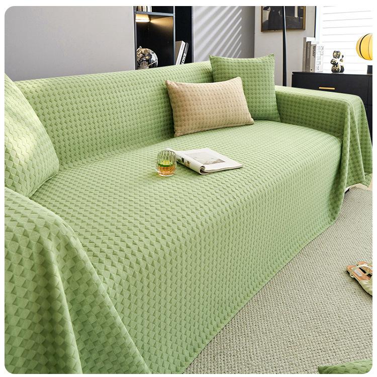 Summer Cool Ice Silk Sofa Towel Breathable All-Inclusive Sofa Cover Dust Cover One Piece Sofa Cover Cloth Cushion