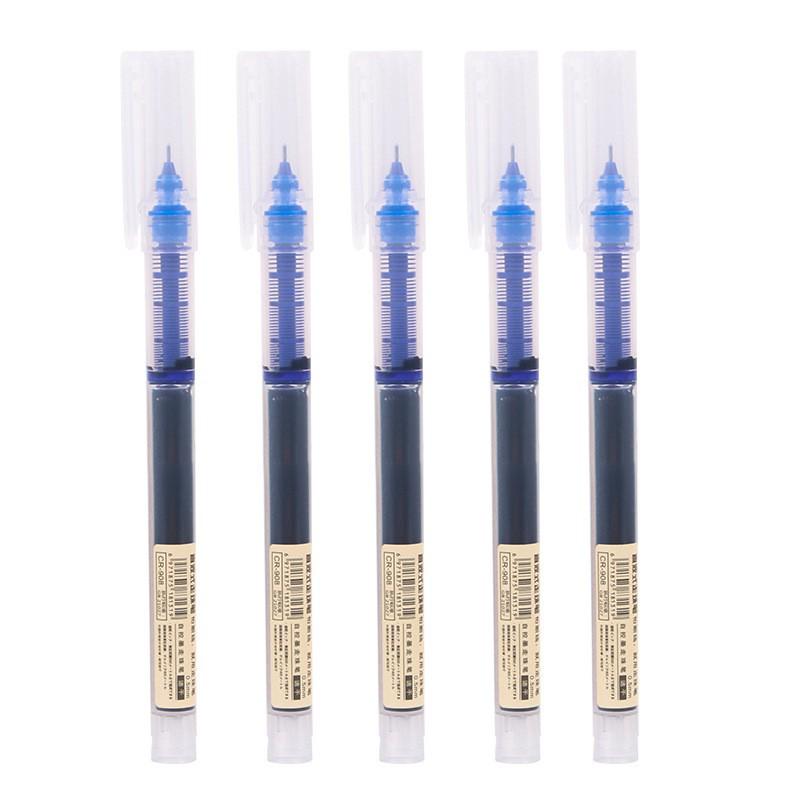 Quick-drying 0.5mm Needle Tip Rollerball Gel Pens for Students - Black and Red.