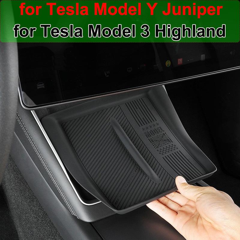 For Tesla Model Y Juniper 2026 2025 Wireless Charging Pad Mat Model 3 Highland 2024 Upgraded Anti-slip Protector Cushion Cover