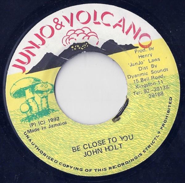 

7-дюймовая пластинка JOHN HOLT Be Close To You NONE Junjo Volcano Jamaica Reggae Ska Dub Б/у