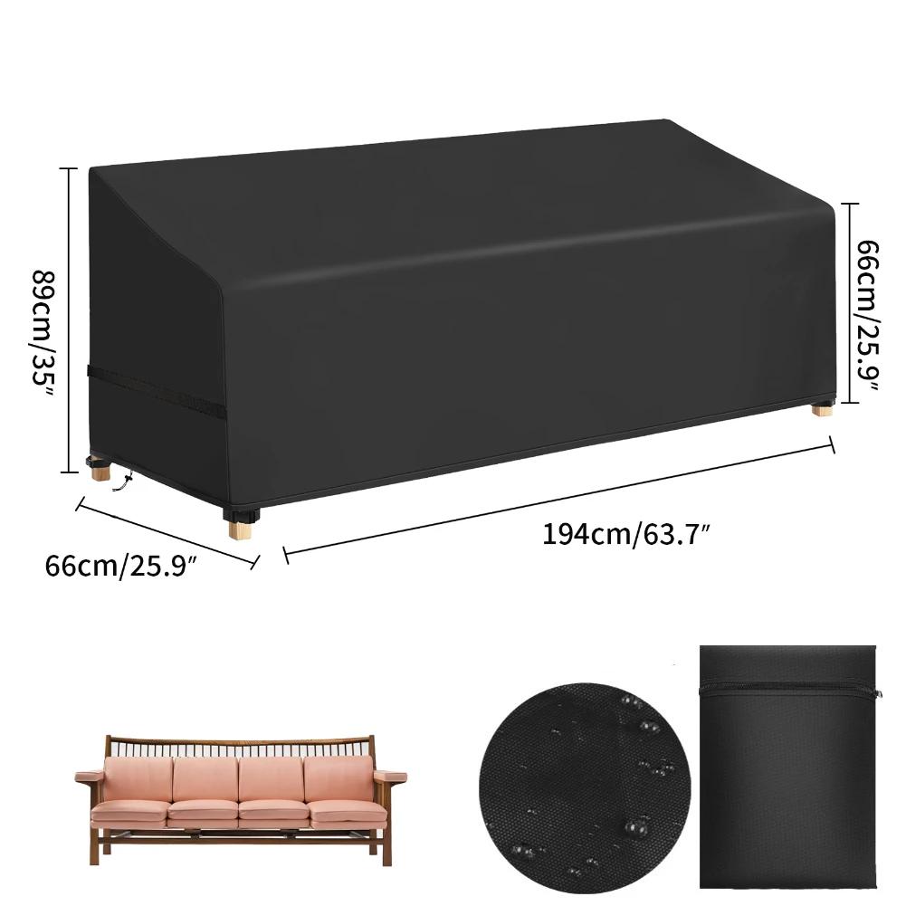 Garden Furniture Cover Waterproof Windproof Anti-UV Heavy Duty Rip Proof 111D Oxford Patio Table Chair Sofa Furniture Protector