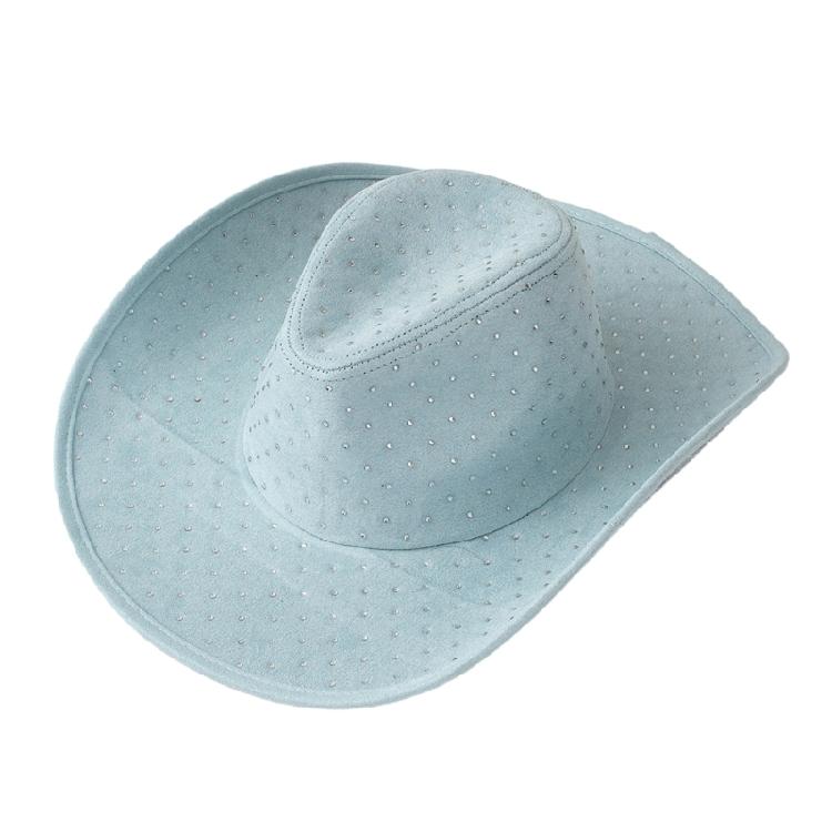 Gleaming Bride Hat Sparkly Party Hat Rhinestones Cowboy Hats for Party