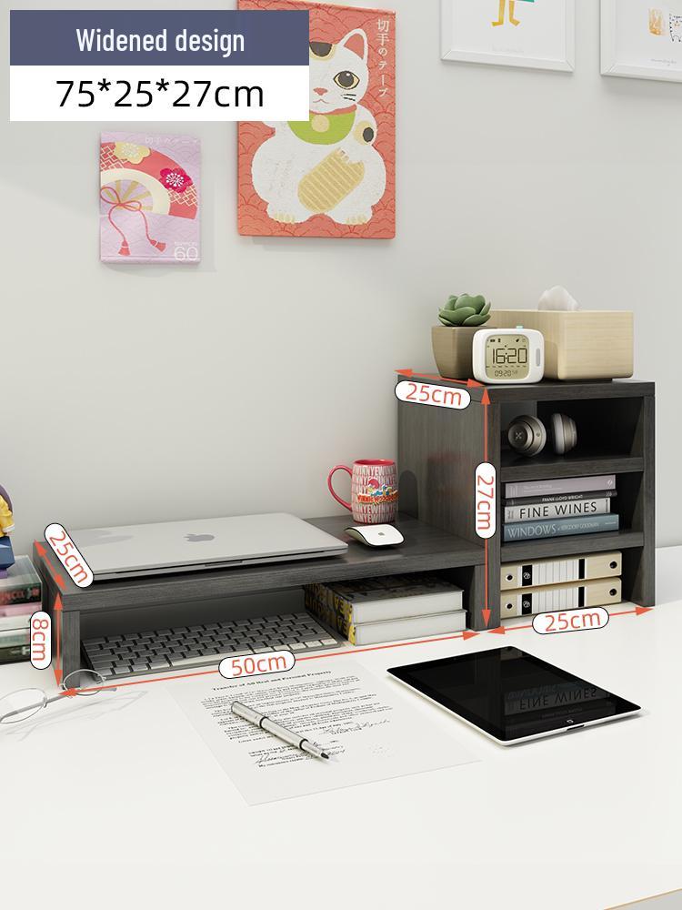 Wooden Laptop & Monitor Riser Stand for Desktops