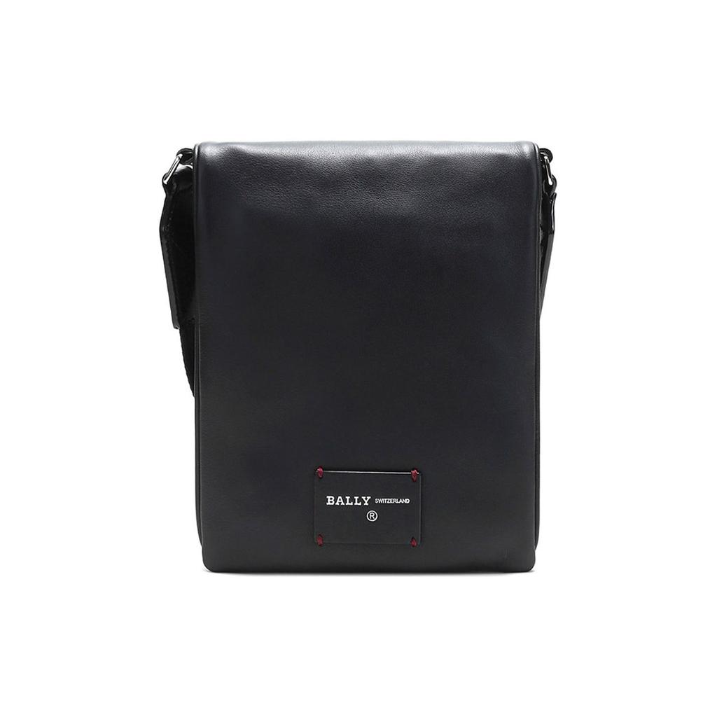 Bally Striped Leather Crossbody Shoulder Bag Men Bags Black HUYA-10