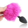 Colors Silicone Furry Bunny Tail Butt Plug Beginner Sex Toy Indeed Explore Ass Doggy Play Women Stimulate Cosplay Games