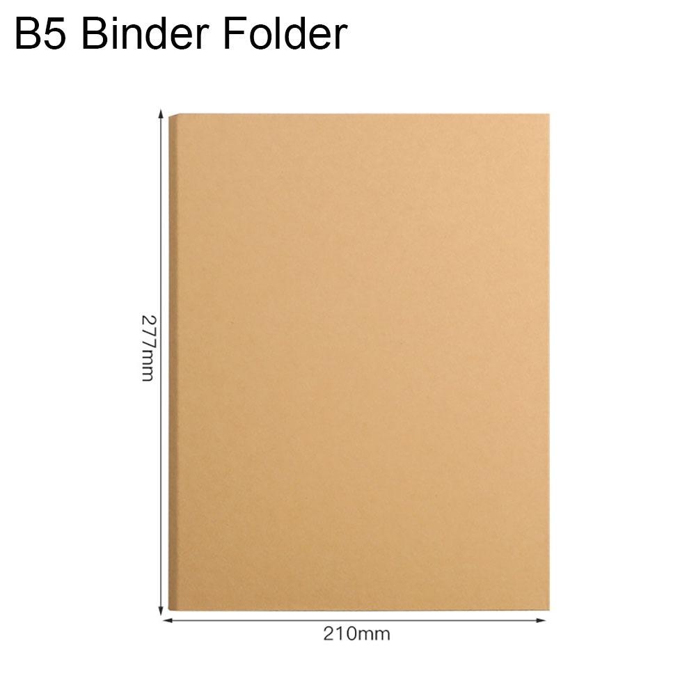 Kraft Paper Kraft Paper Binder Cover Vintage Perforated Binder Folder New File Folders