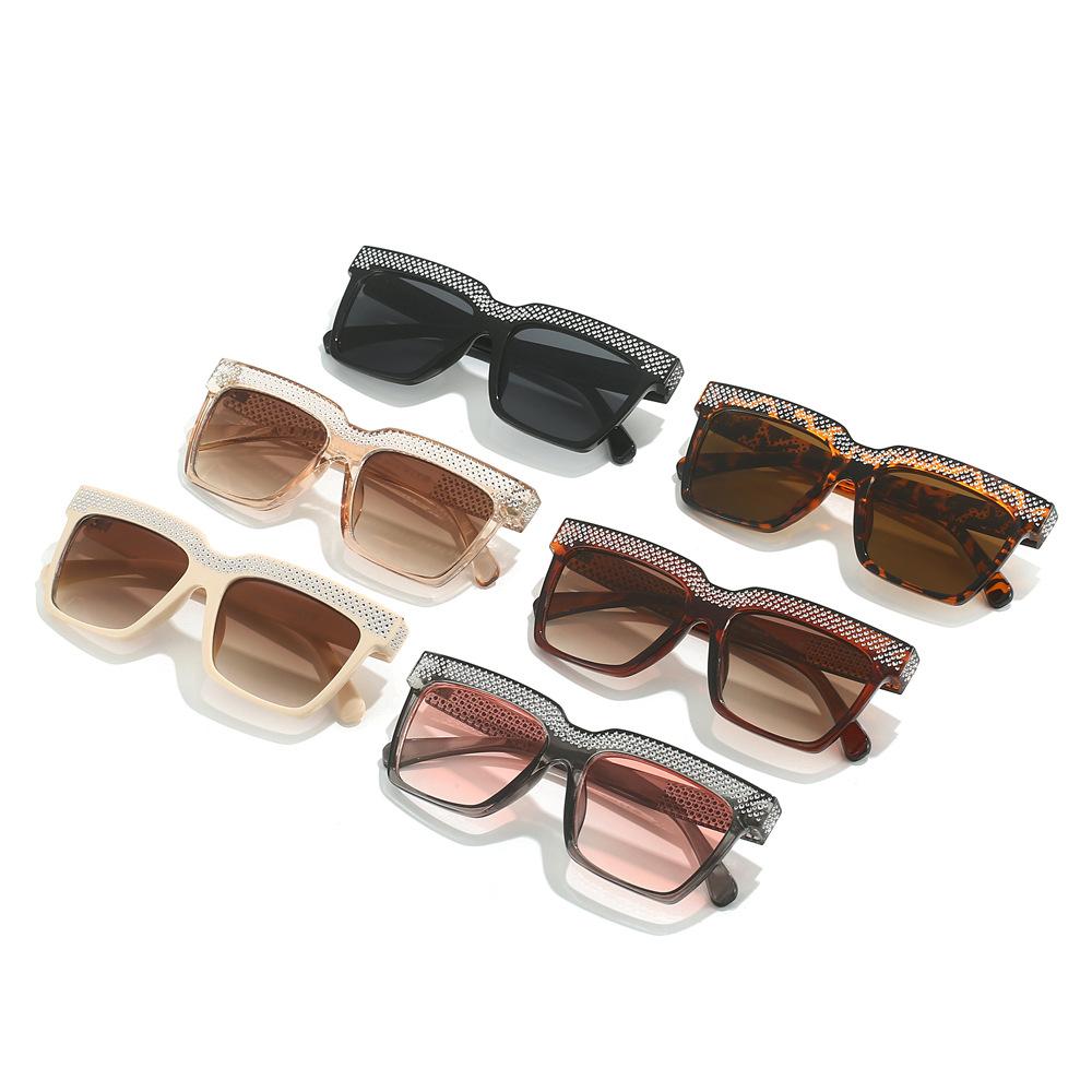 One-Piece Lenses One-Word Diamond-Encrusted Sunglasses High-End Light Luxury Versatile Glasses Outdoor Sunshade Party Sunglasses