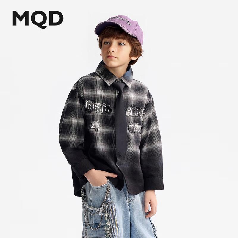 

MQD Boys Loose Fit Plaid Shirt 170
