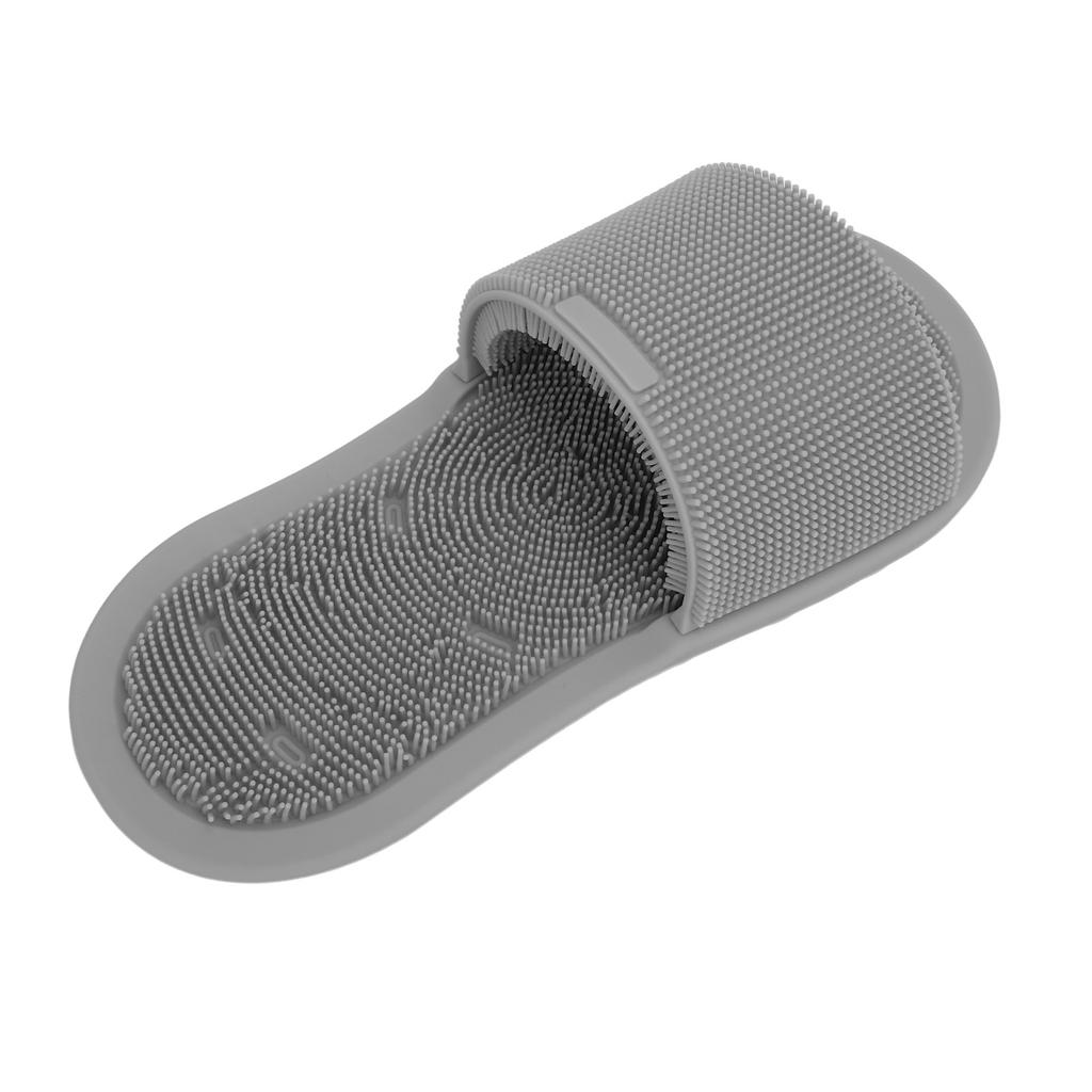 1 Piece Shower Foot Scrubber Soft Silicone Non Slip Suction Cups Foot Cleaner Slipper Without Bending