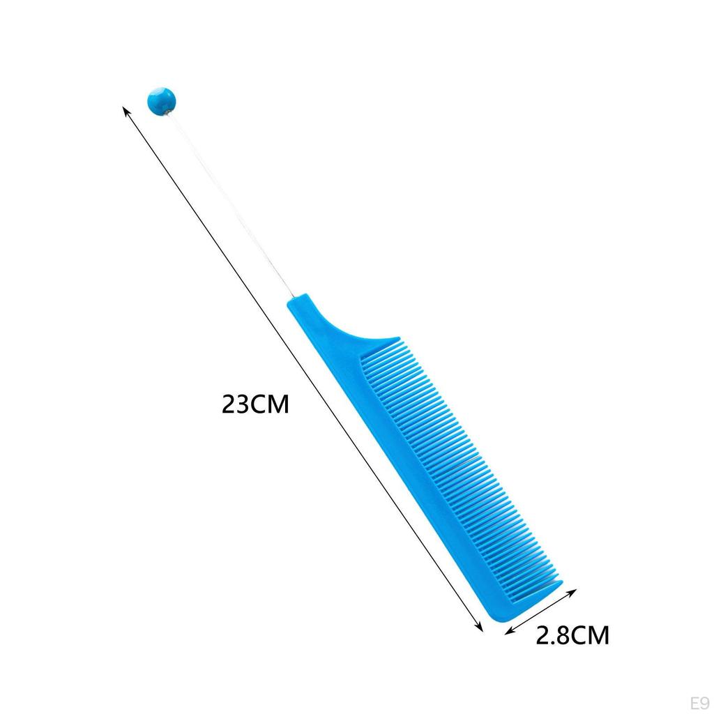 3 Pieces DIY Beaded Hair Combs Hairdressing Comb Women Girls Cutting Styling Grooming