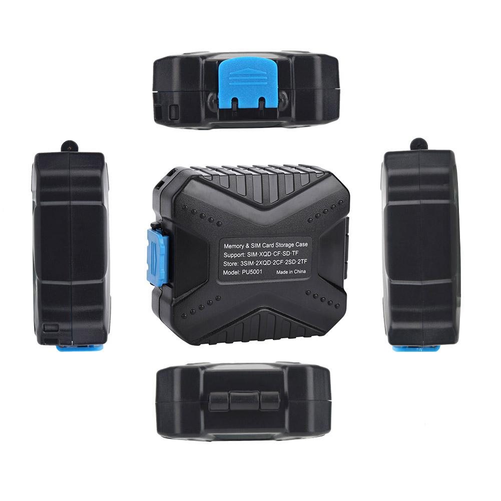 Portable Black Waterproof Memory Card Protective Carry Case Travel Holder for SD TF Cards