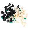 Plastic Chessmen Set International Chess Game Complete Chessmen Set Black&White