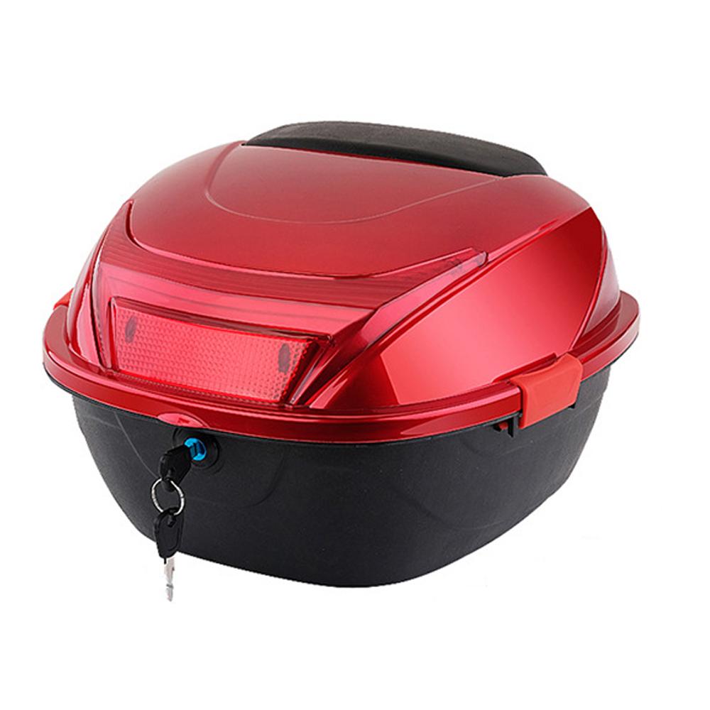 Aumotop 28L Motorcycle Tail Box Rear Trunk Large Capacity Motorbike Luggage Storage Case Waterproof