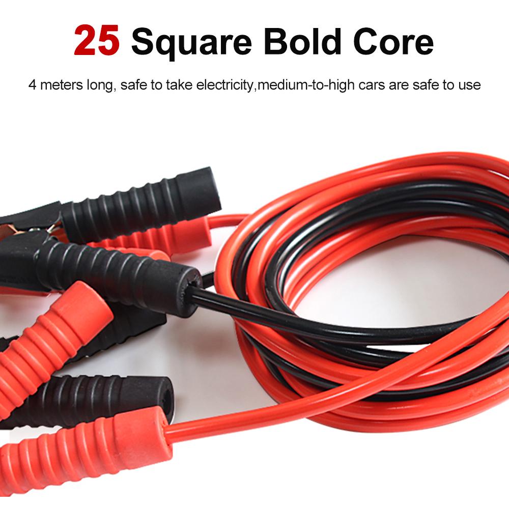 4M/2000A KIMISS 1 Pair of 12V Car Power Booster Cable Emergency Battery Jumping Cables Battery Line 4M/2000A KIMISS 1 Pair of 12V Car Power Booster Cable Emergency Battery Jumping Cables Battery Line