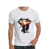 Elephant And Jungle Silhouette Art T Shirt Wild Animal African Tee Apparel Vintage Unisex Breathable Graphic Streetwear