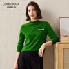 CommomBoka Women's Mock Neck Cashmere Sweater