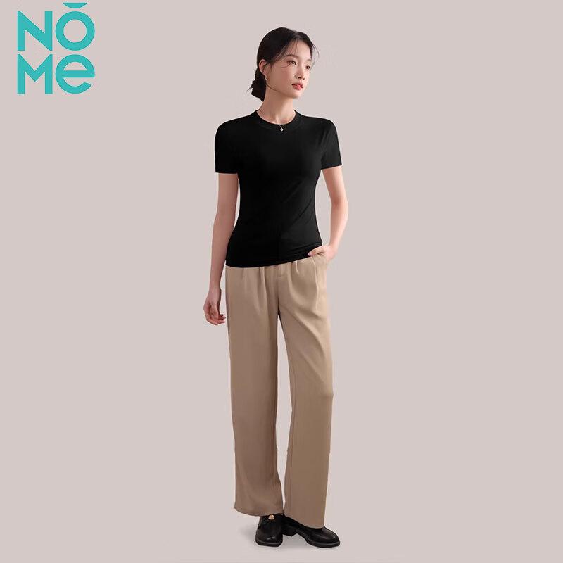 NOMe Women's Cool-Touch Slim Fit Round Neck T-shirt