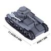 MOC Jucării WW1 WW2 Vehicul Tanc Model Cărămizi de Construit Soldat German SUA Tancuri Tun Anti-tanc Mini Cărămizi Jucării Armată Copii