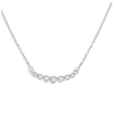 [Q2879] - Silberkette 'Sissi', Weißsilber (rhodiniert) - 18x3 mm