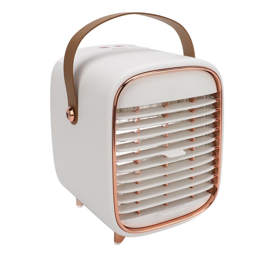 Desk Cooler Fan 3 Wind Speeds USB Charging Portable Cooling Mist Mini Air Cooler for Bedroom Office