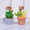 Ghiveci Cactus Miniatură DIY Ornamental Zână Grădină Ornament Decor Artizanat Păpușă Casă de Păpuși