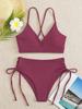2025 European American Lace-up Bikini: High-End Women's Split Swimsuit, Sexy and Stylish Swimwear.