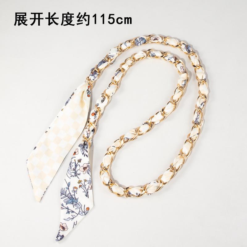 Bag Chain Strap Silk Scarf Metal Long Decorative Accessory Modification Order Buy Replace Evelyn Shoulder